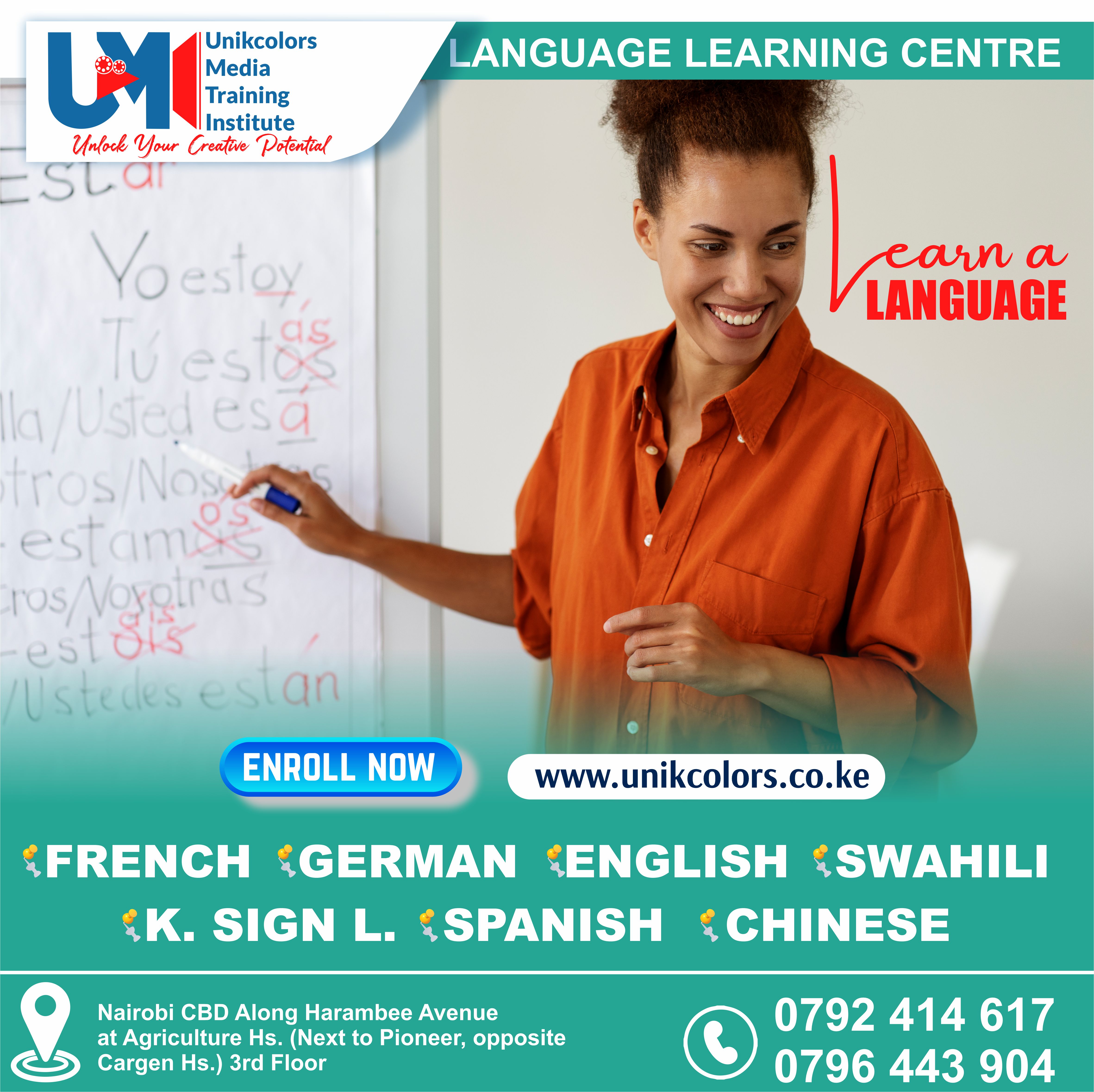 LANGUAGE TRAINING CENTRE - GERMAN | ENGLISH | FRENCH | CHINESE | SPANISH | SWAHILI | KENYA SIGN LANG